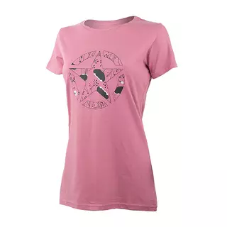 Жіноча футболка JEEP T-SHIRT STAR Botanical Print J22W Фіолетовий