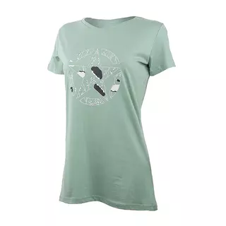 Жіноча футболка JEEP T-SHIRT STAR Botanical Print J22W Хакі