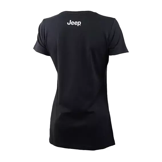 Жіноча футболка JEEP T-SHIRT STAR Botanical Print J22W Чорний фото 2 — інтернет-магазин Tapok