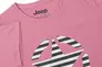 Женская Футболка JEEP T-SHIRT OVERSIZE STAR Striped Print Turn Фиолетовый Фото 3