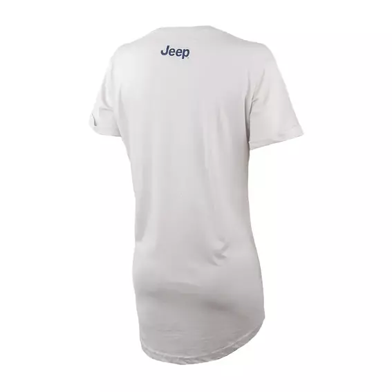 Жіноча футболка JEEP T-SHIRT OVERSIZE STAR Striped Print Turn Сірий фото 2 — інтернет-магазин Tapok