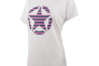 Жіноча футболка JEEP T-SHIRT OVERSIZE STAR Striped Print Turn Сірий Фото 4