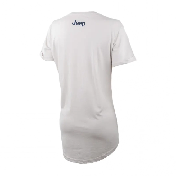 Жіноча футболка JEEP T-SHIRT OVERSIZE STAR Striped Print Turn Сірий фото 5 — інтернет-магазин Tapok