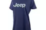 Жіноча футболка JEEP T-SHIRT OVERSIZE Striped Print Turn Синій Фото 1