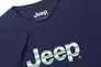 Жіноча футболка JEEP T-SHIRT OVERSIZE Striped Print Turn Синій Фото 3