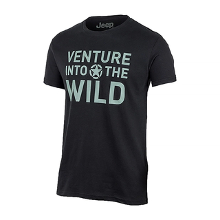 Чоловічі футболки JEEP T HIRT Venture Into The Wild Чорний