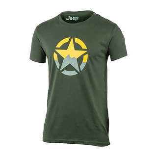 Чоловічі футболки JEEP T-SHIRT STAR J22W Хакі