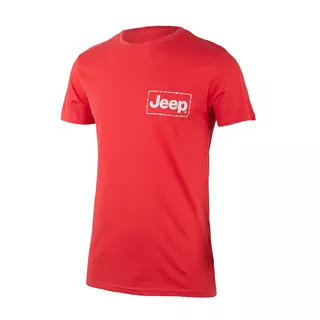 Чоловічі футболки JEEP T-SHIRT Stiched frame Small Print J22W Червоний