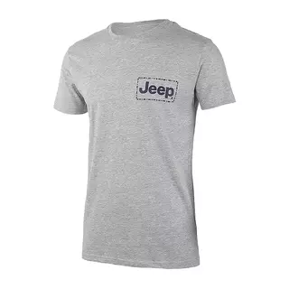 Чоловічі футболки JEEP T HIRT tiched frame mall Print J22W Сірий