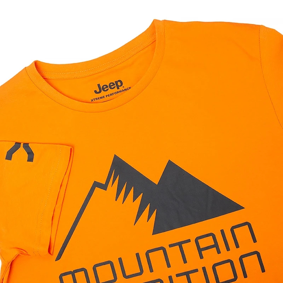 Чоловічі футболки JEEP T-SHIRT MOUNTAIN XPEDITION Print JX22A Помаранчевий фото 3 — інтернет-магазин Tapok