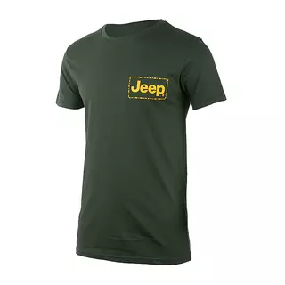 Чоловічі футболки JEEP T HIRT tiched frame mall Print J22W Хакі