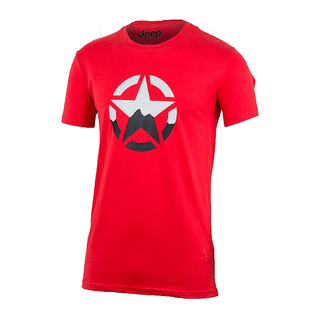 Чоловічі футболки JEEP T-SHIRT STAR J22W Червоний