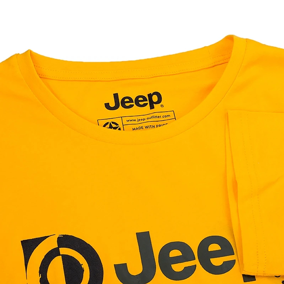 Мужская Футболка JEEP T HIRT Paintbrush J22W Желтый фото 3 — интернет-магазин Tapok