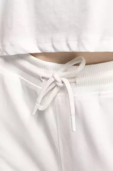 Спортивные штаны женские MMS 1003-1 Белый фото 2 — интернет-магазин Tapok