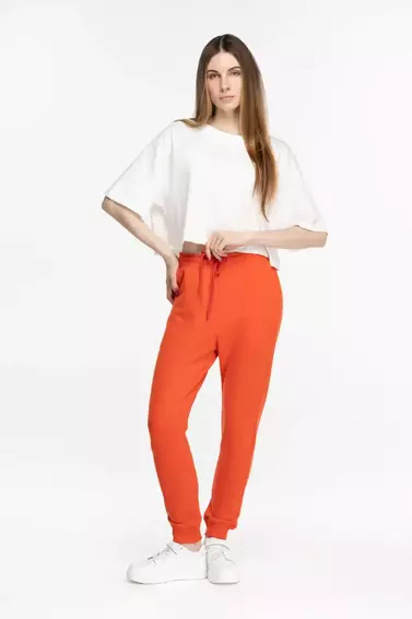Спортивные штаны женские MS 1003 Оранжевый фото 1 — интернет-магазин Tapok