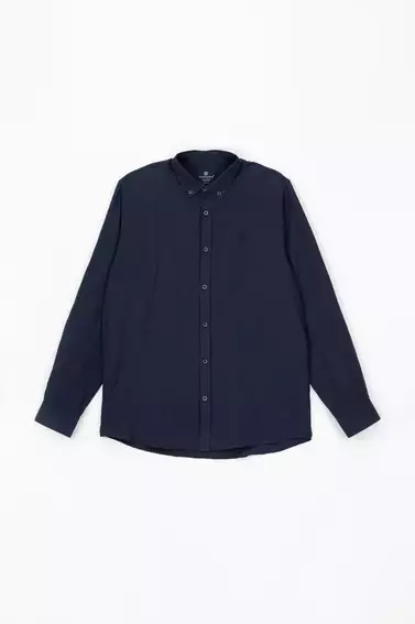 Рубашка классическая однотонная мужская Stendo 14213 Темно-синий фото 1 — интернет-магазин Tapok