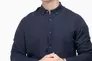 Рубашка классическая однотонная мужская Stendo 14213 Темно-синий Фото 2