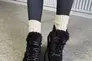 Ботинки женские замшевые черного цвета зимние Фото 3