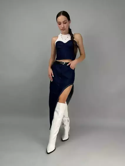 Сапоги женские кожаные молочного цвета на каблуках демисезонные фото 8 — интернет-магазин Tapok