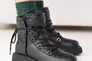 Женские ботинки кожаные зимние черные OLLI 93 Фото 1