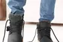 Чоловічі черевики шкіряні зимові чорні Clubshoes 97 бот Фото 2