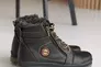 Подростковые ботинки кожаные зимние черные Levons 122 Фото 6