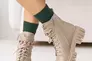 Женские ботинки кожаные зимние бежевые Vlamax Б 67 на меху Фото 3