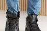 Чоловічі кросівки шкіряні зимові чорні Splinter Б 0623 Фото 2