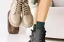 Жіночі черевики шкіряні зимові бежеві Udg 2450/125А Фото 5