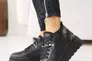 Жіночі черевики шкіряні зимові чорні Udg 24149/1А Фото 12