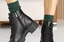 Жіночі черевики шкіряні зимові чорні Udg 24178/1А Фото 8