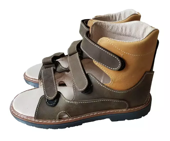 Ортопедические сандалии с супинатором Foot Care FC-113 коричневые фото 2 — интернет-магазин Tapok