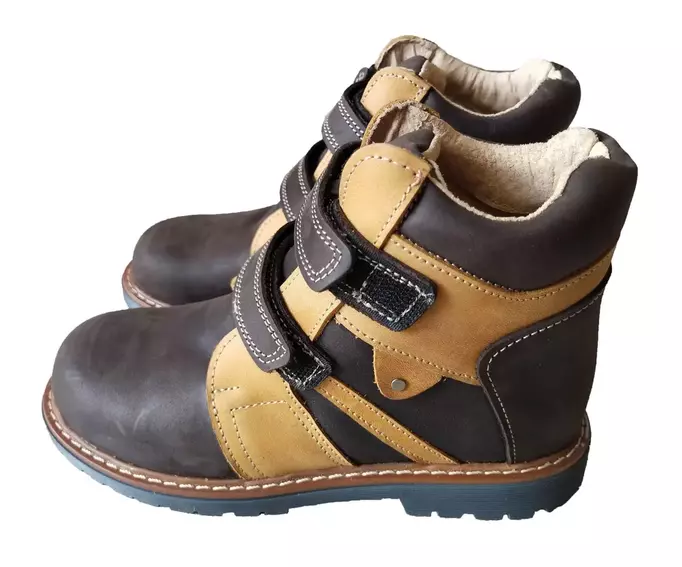 Ортопедичні черевики з супінатором FootCare FC-115 коричневі фото 2 — інтернет-магазин Tapok