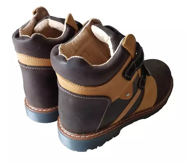 Ортопедические ботинки с супинатором Foot Care FC-115 коричневые фото 3 — интернет-магазин Tapok