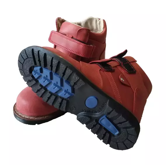 Дитячі ортопедичні черевики з супінатором FootCare FC-115 червоні фото 5 — інтернет-магазин Tapok
