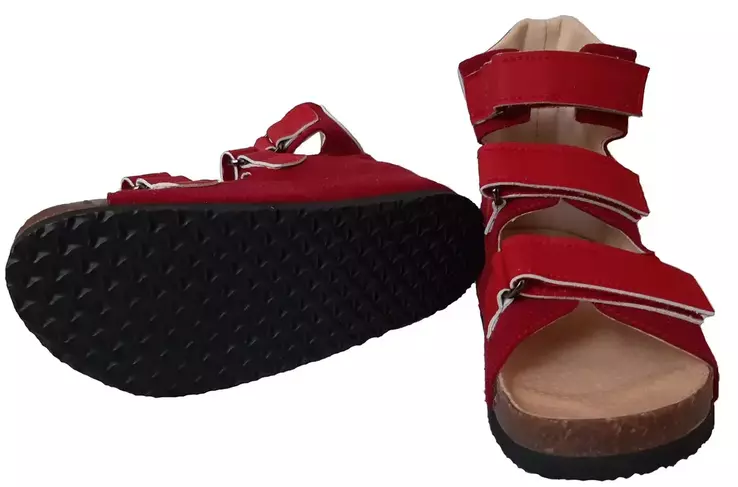 Ортопедические сандалии Foot Care FC-112 красные фото 4 — интернет-магазин Tapok