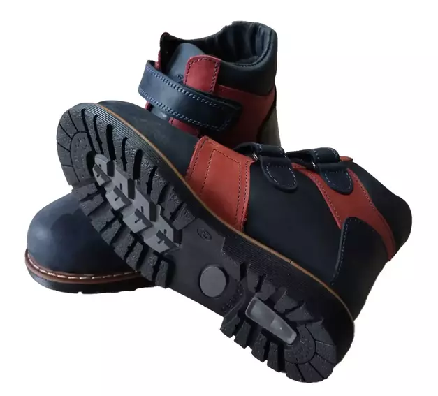 Ортопедические ботинки зимние Foot Care FC-116 сине-красные фото 4 — интернет-магазин Tapok