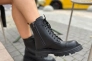 Ботинки женские кожаные черные демисезонные Фото 21