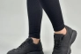 Кросівки жіночі шкіряні чорного кольору Фото 1