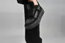 Кеди жіночі замшеві чорні із вставками шкіри зимові Фото 3