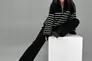 Кеди жіночі замшеві чорні із вставками шкіри зимові Фото 5