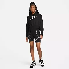 Жіноча кофта NIKE W NSW CLUB FLC GX CROP HDY DQ5850-010 фото 2 — інтернет-магазин Tapok