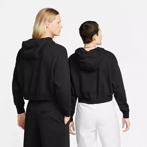 Жіноча кофта NIKE W NSW CLUB FLC GX CROP HDY DQ5850-010 фото 4 — інтернет-магазин Tapok