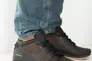 Мужские кроссовки кожаные зимние черно-коричневые Emirro 101 Фото 1