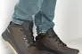 Мужские кроссовки кожаные зимние черно-коричневые Emirro 101 Фото 4
