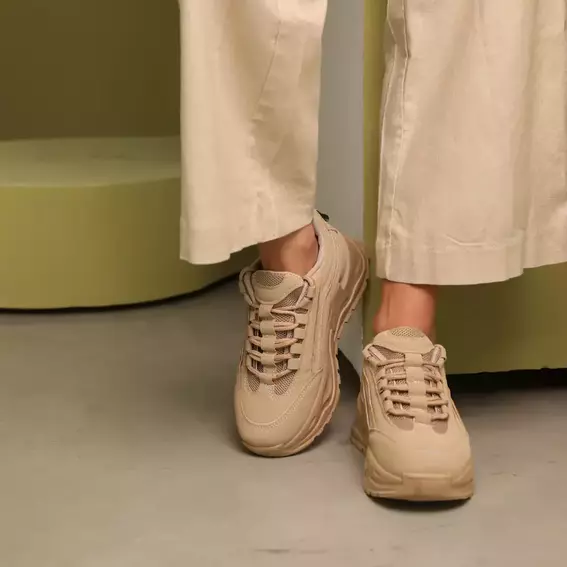 Кросівки жіночі весняні 586890 Бежеві фото 3 — інтернет-магазин Tapok