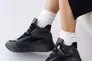 Жіночі кросівки шкіряні зимові чорні Yuves 272 хутро Фото 4