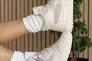 Жіночі кросівки шкіряні зимові молочні Yuves 272 хутро Фото 12