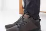 Мужские кроссовки кожаные зимние черно-коричневые Emirro 100 на меху Фото 4