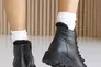 Женские ботинки кожаные зимние черные OLLI 24 Фото 10